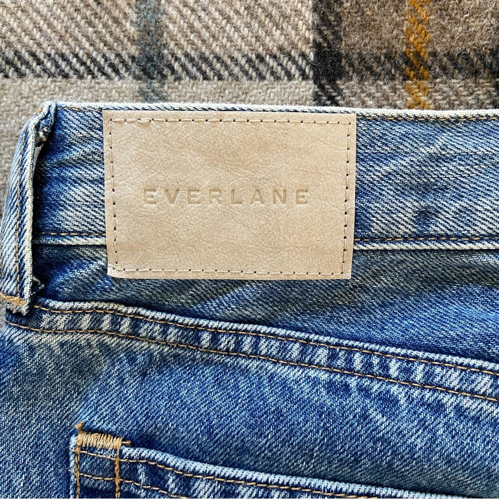 Everlane Jeans Women 27 The Relaxed Straight Fit Organic Medium Wash Blue Denim - Picture 10 of 11